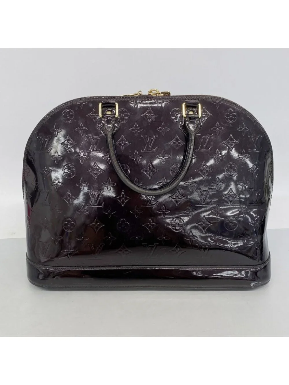 Louis Vuitton Handbag Vernis Alma GM Amarante